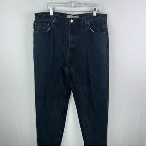 Levi's Mens 550 Relaxed Fit Jeans 42x32 Black Casual Denim